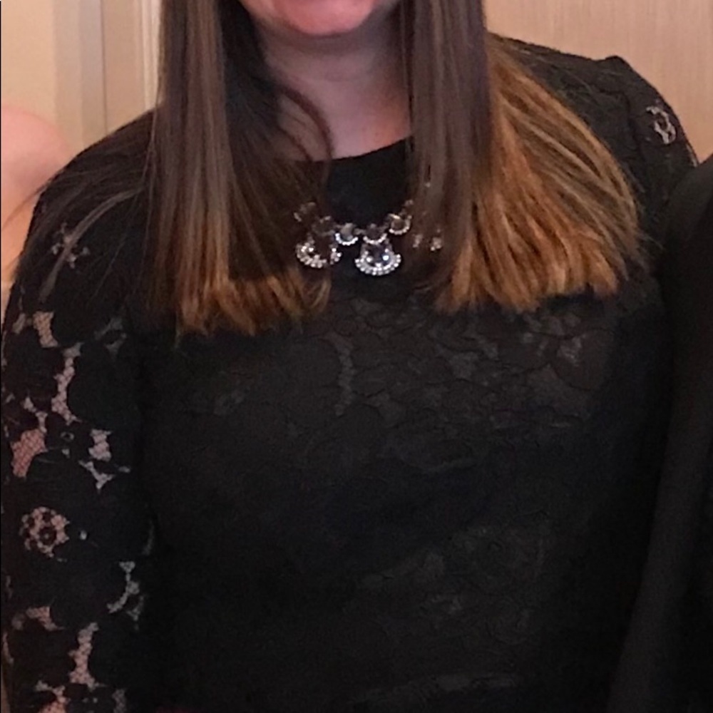 Lace crop top to match maxi skirt